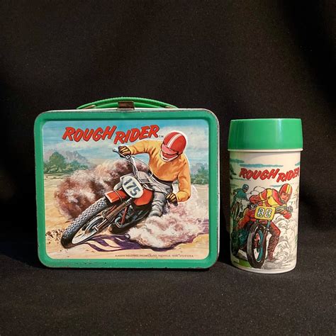 Rough Rider Lunchbox With Thermos 1972 by Aladdin 